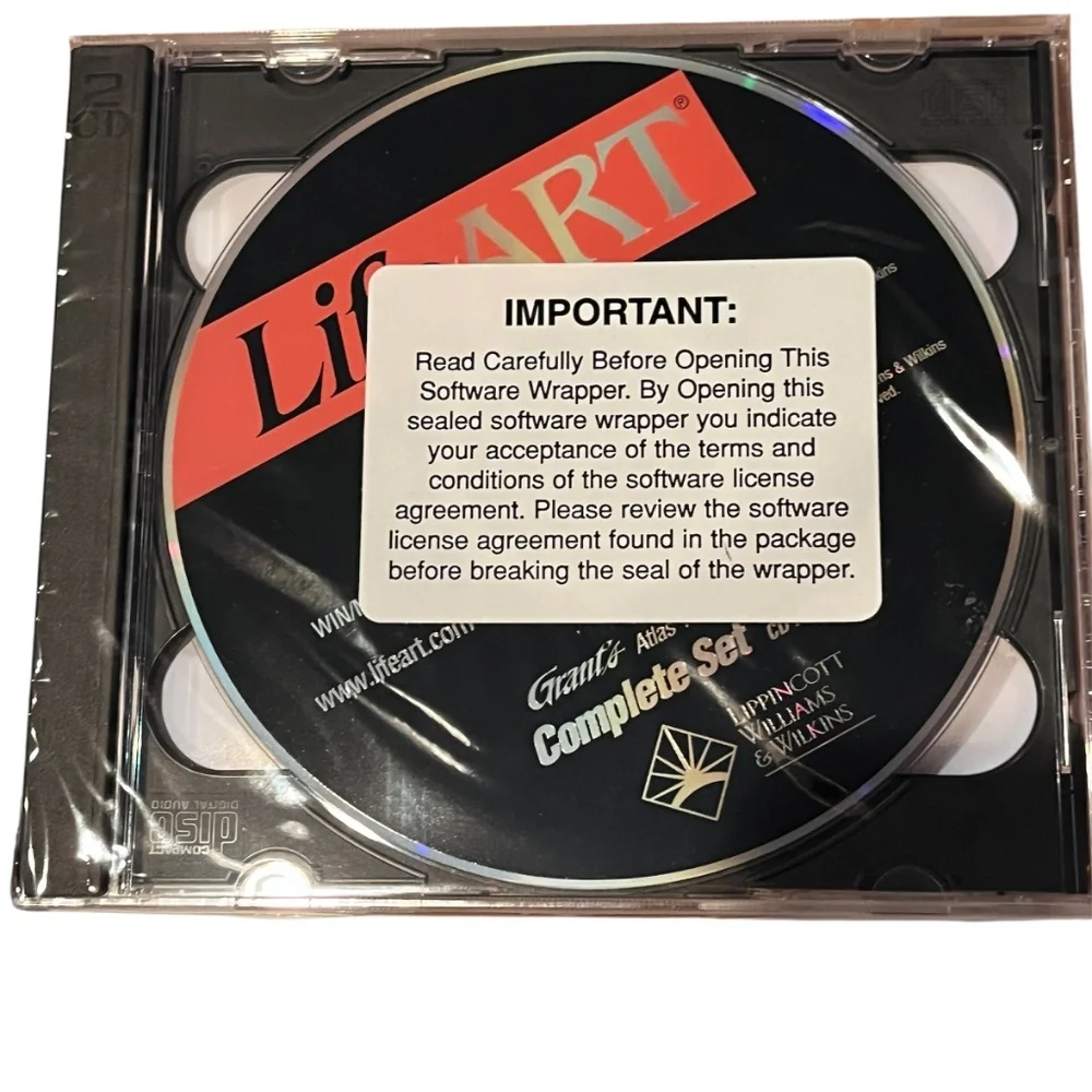 Vintage LifeART Medical Nursing Clip Art CD-ROM Complete Set Sealed Disc